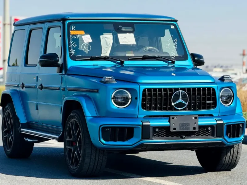 2025 Mercedes-Benz G-Class G 63 AMG 8 Cylinders Engine Blue Black Wagon