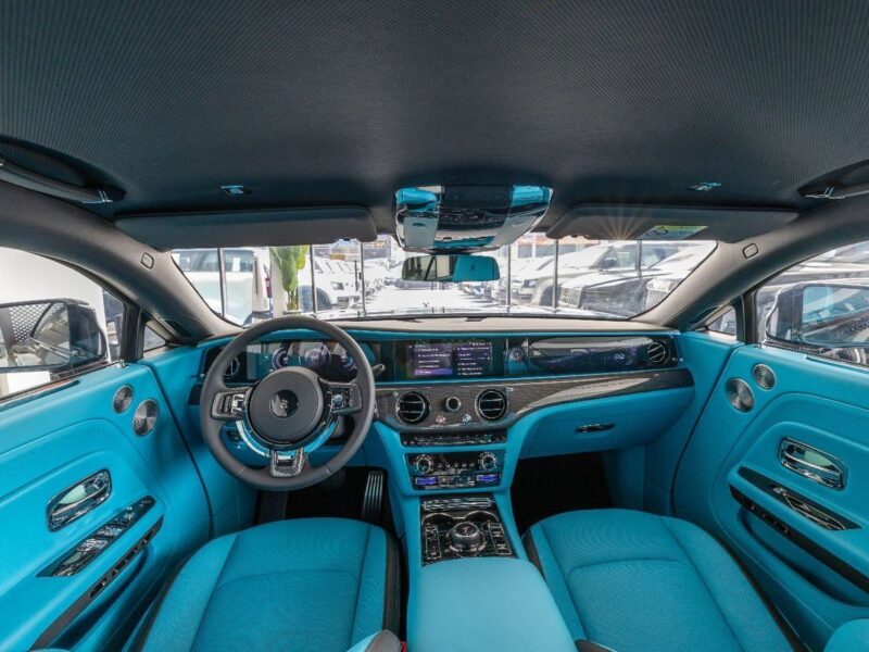 2025 Rolls-Royce Spectre Coupe Black Badge Black Blue 2 Tone Interior Coupe