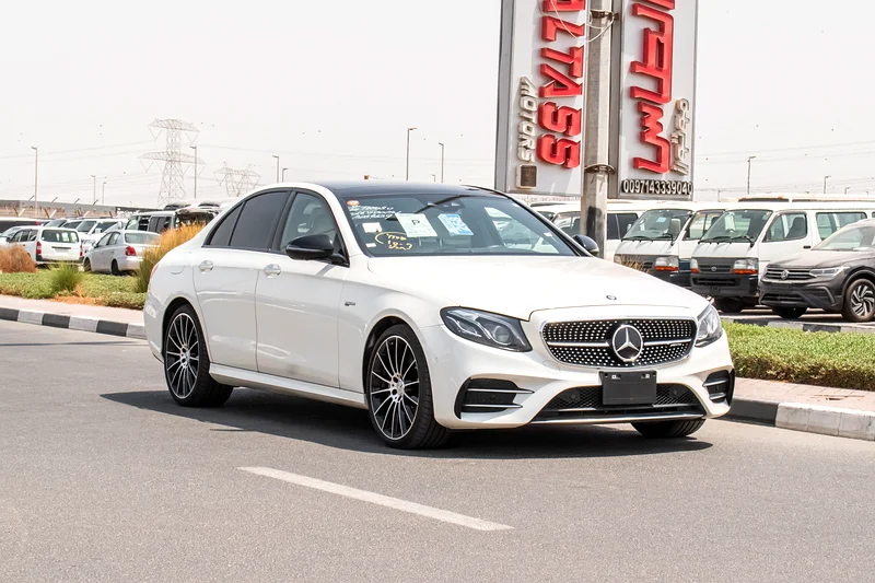 2018 Mercedes-Benz E-Class E 43 6 Cylinder Engine White Beige Sedan