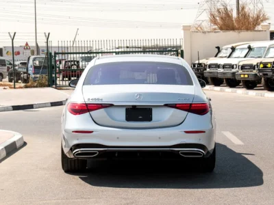 2021 Mercedes-Benz S-Class S 400 4Matic 6 Cylinders Engine Silver Tan Sedan