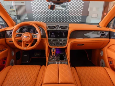 2025 Bentley Bentayga ORIGINAL MANSORY Evo Bespoke Carbon Exterior Grey Orange