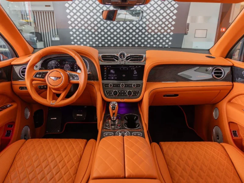 2025 Bentley Bentayga ORIGINAL MANSORY Evo Bespoke Carbon Exterior Grey Orange