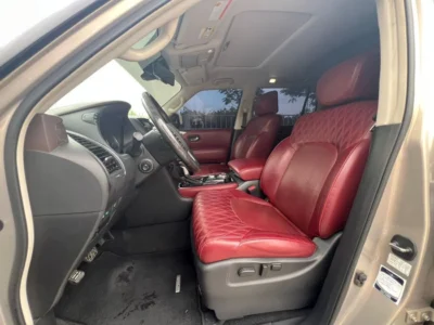 2021 Nissan Patrol LE PLATINUM 6 Cylinders Engine Gold Red SUV GCC Specs