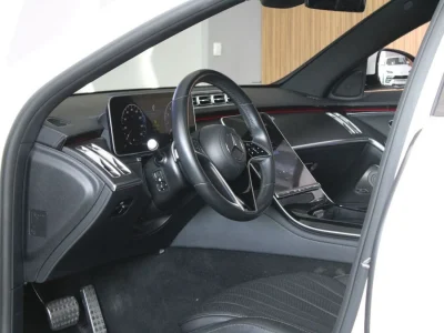 2023 Mercedes-Benz S 500 4MATIC 3.0L 6 Cylinders Engine White Black Sedan
