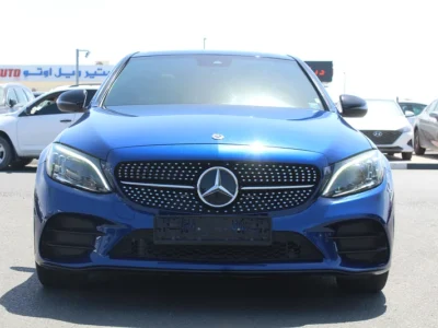 2019 Mercedes-Benz C-Class C300 Luxury 4 Cylinders Engine Blue Tan Sedan