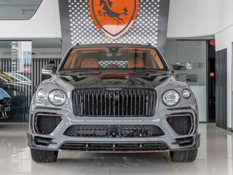 2025 Bentley Bentayga ORIGINAL MANSORY Evo Bespoke Carbon Exterior Grey Orange