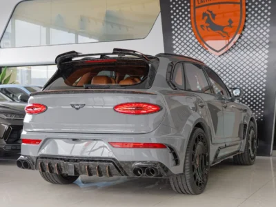 2025 Bentley Bentayga ORIGINAL MANSORY Evo Bespoke Carbon Exterior Grey Orange