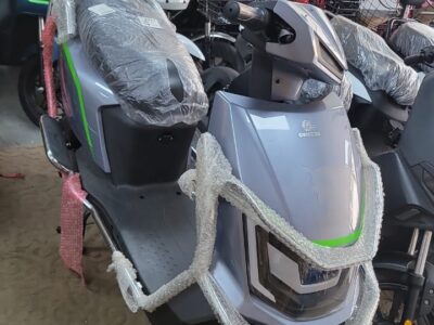 Grey Electric Scooter 60 Volt Battery 50 KM Range with 60 Speed