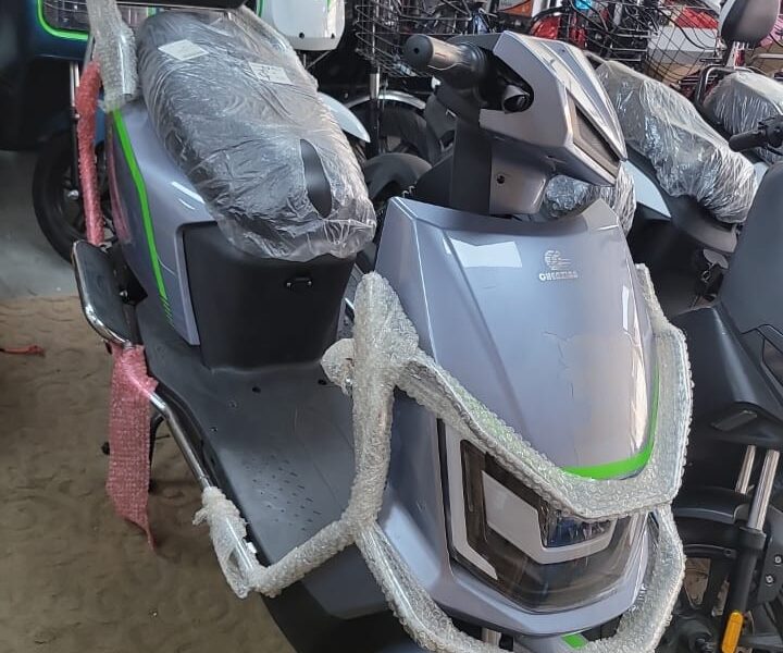 Grey Electric Scooter 60 Volt Battery 50 KM Range with 60 Speed