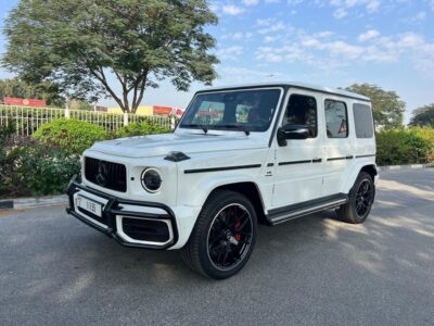 2019 Mercedes-Benz G 63 AMG 8 Cylinders Engine White Red SUV 4WD