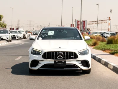 2021 Mercedes-Benz E-Class E53 AMG 6 Cylinders Engine White Beige Sedan