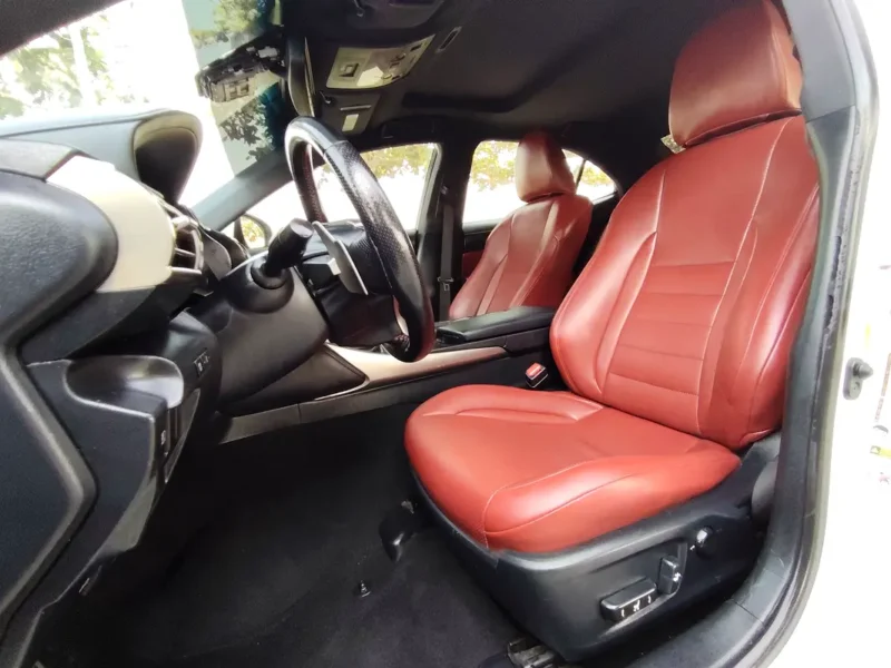 2017 Lexus IS-Series 350 6 Cylinders engine White Maroon Sedan American Specs