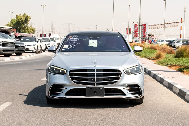 2021 Mercedes-Benz S-Class S 400 4Matic 6 Cylinders Engine Silver Tan Sedan