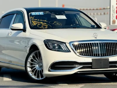 2018 Mercedes-Maybach S-Class S650 12 Cylinders Engine White Beige Sedan