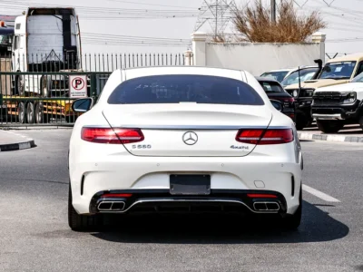 2018 Mercedes-Benz S-Class S 560 4MATIC 8 Cylinders Engine White Red Coupe