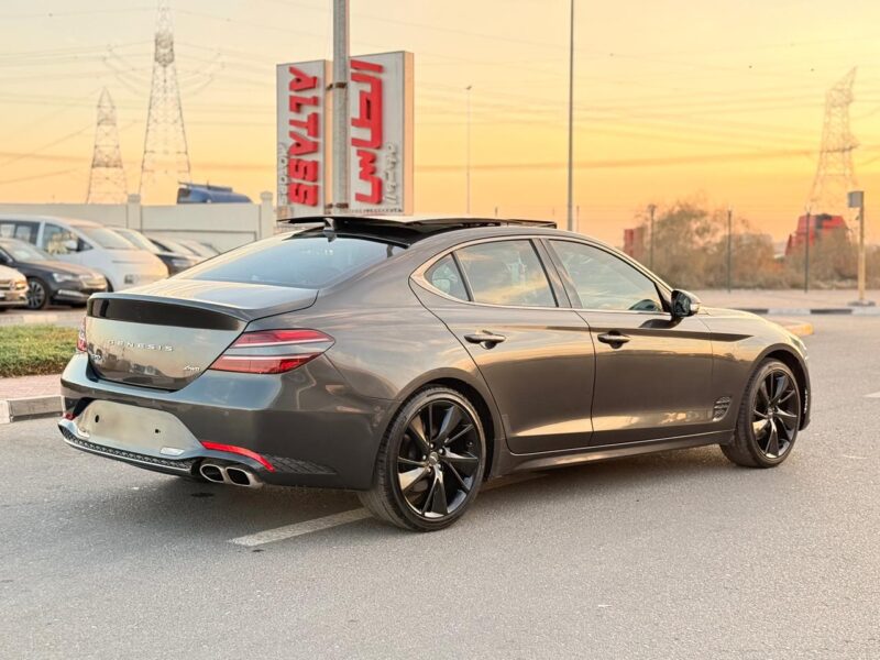 2023 Genesis G70 2.0L Turbo 4 Cylinders Engine Petrol Grey Black Sedan AWD