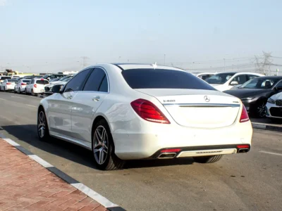 2015 Mercedes-Benz S-Class S 400 h 6 Cylinders Engine Petrol White Brown Sedan