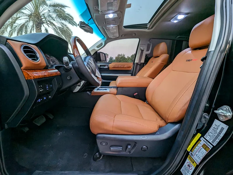 2014 Toyota Tundra Crewmax 1794 Edition 8 Cylinders Engine Black Brown