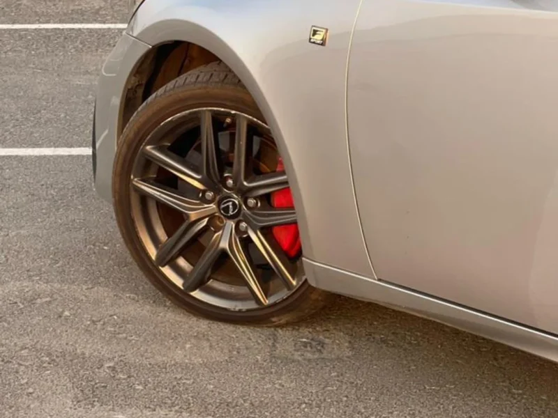 2017 Lexus IS200T Lexus IS 200T 2.0 L 4 Cylinders Engine Silver Red Sedan RWD