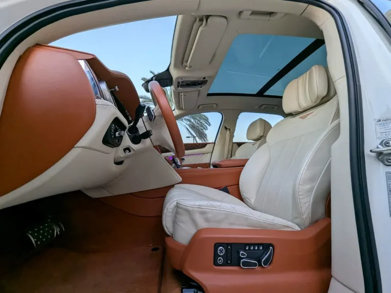 2018 Bentley Bentayga Design Series 12 Cylinders Engine White Beige SUV