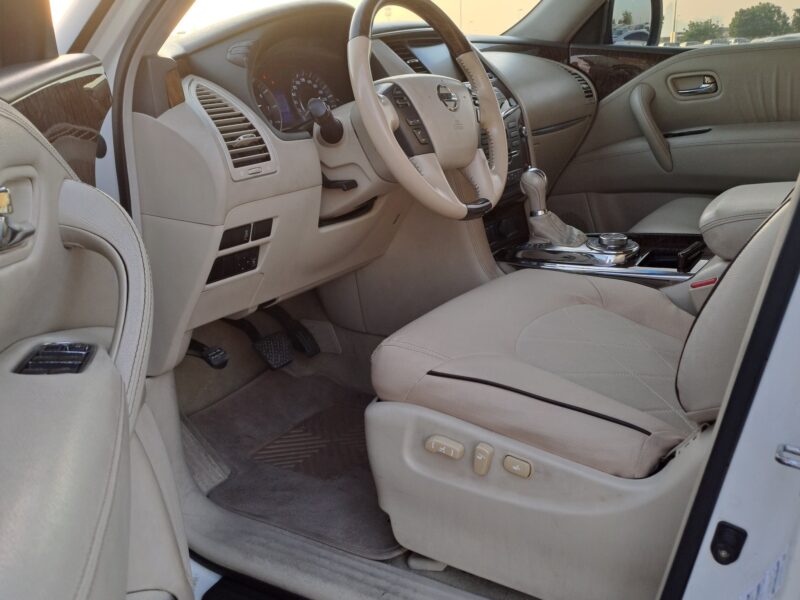 2012 Nissan Patrol LE 5.6 litres V8 Engine Petrol White Beige SUV