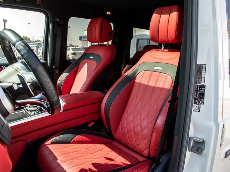 2020 Mercedes-Benz G-Class G 63 AMG 8 Cylinders Engine White Red SUV