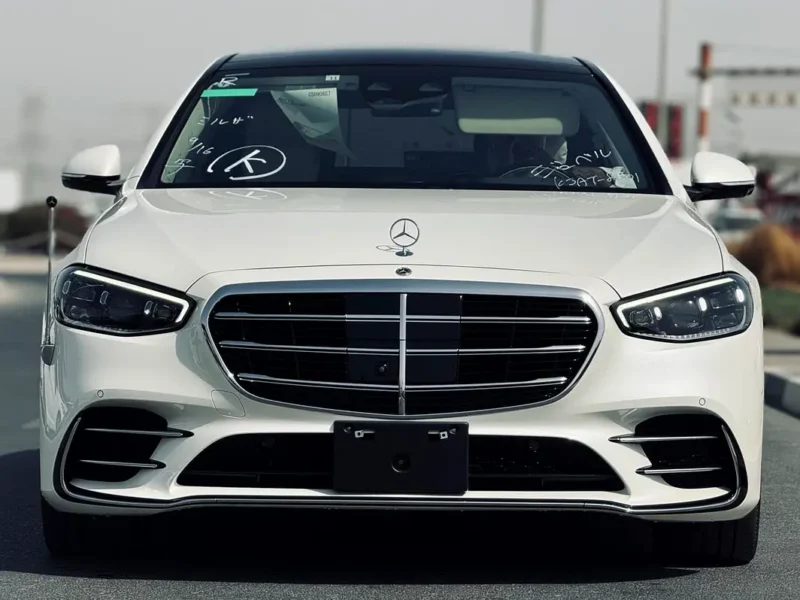 2023 Mercedes-Benz S-Class S 580 4Matic 8 Cylinders Engine White Beige Sedan