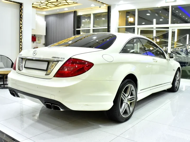 2011 Mercedes-Benz CL-Class CL 63 AMG 8 Cylinders Engine White Beige Coupe