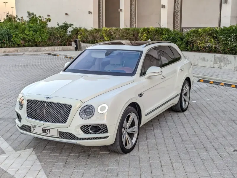 2018 Bentley Bentayga Design Series 12 Cylinders Engine White Beige SUV