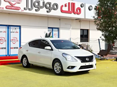 2019 Nissan Sunny Base 4 Cylinder Engine White Beige GCC Specs