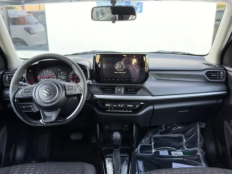 2026 Suzuki Swift GLX 1.2L CVT AT 3 Cylinders Engine White Black Hatchback