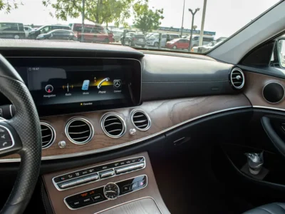 2018 Mercedes-Benz E-Class E400 4Matic 6 Cylinders Engine White Black Sedan