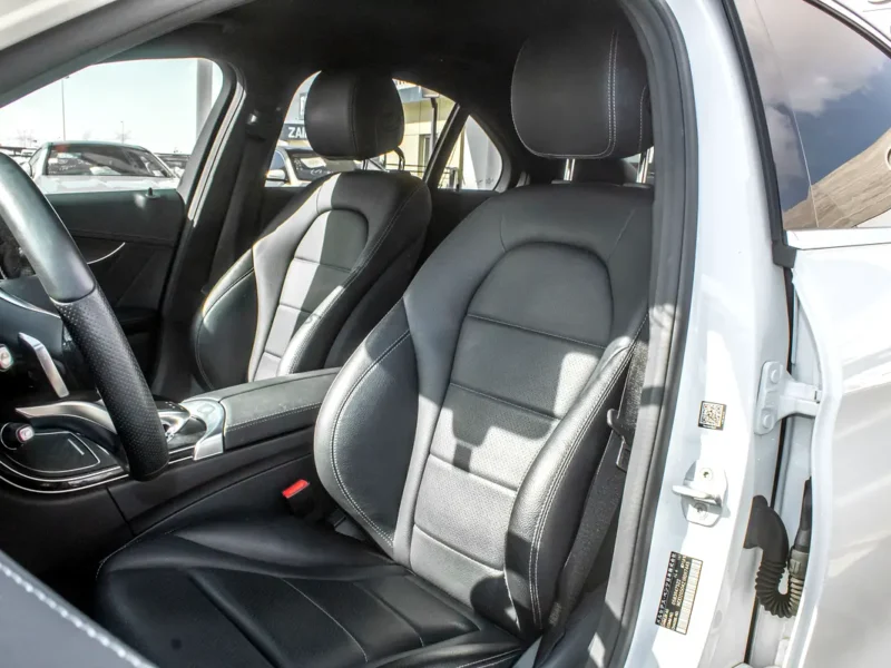 2016 Mercedes-Benz C-Class C200 4 Cylinders Engine White Black Sedan