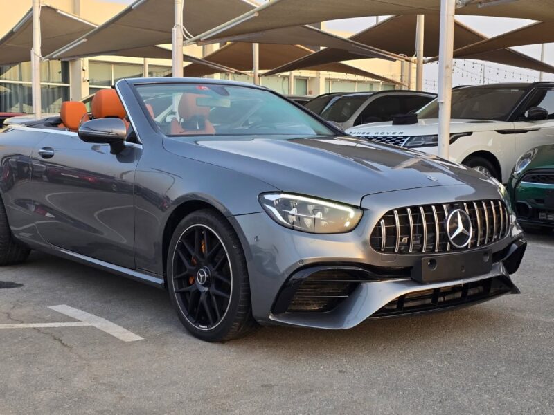 2018 Mercedes-Benz E300 2.0L inline-4 Turbo Engine Grey Orange Convertible