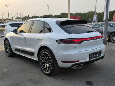 2020 Porsche Macan 2.0 Liters Inline-4 Cylinders Engine White Red Luxury SUV