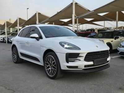 2020 Porsche Macan 2.0 Liters Inline-4 Cylinders Engine White Red Luxury SUV