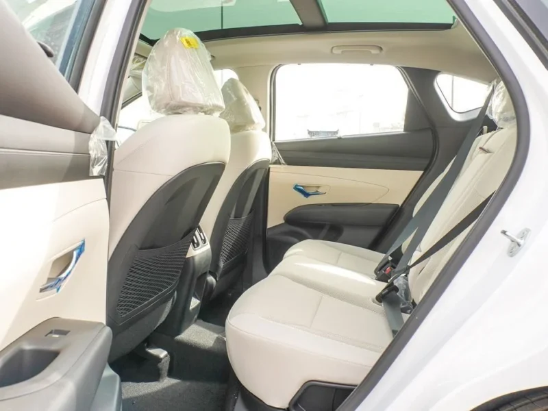 2025 Hyundai Tucson 4 Cylinders Engine Petrol White Beige SUV