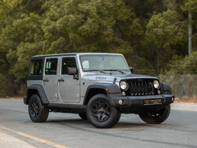 2018 Jeep Wrangler Unlimited Willys Wheeler 3.6L 6 Cylinder Engine Silver Grey