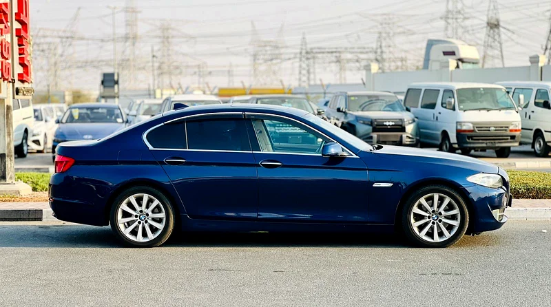 2010 BMW 5-Series 528i 6 Cylinders Engine Blue Beige Sedan