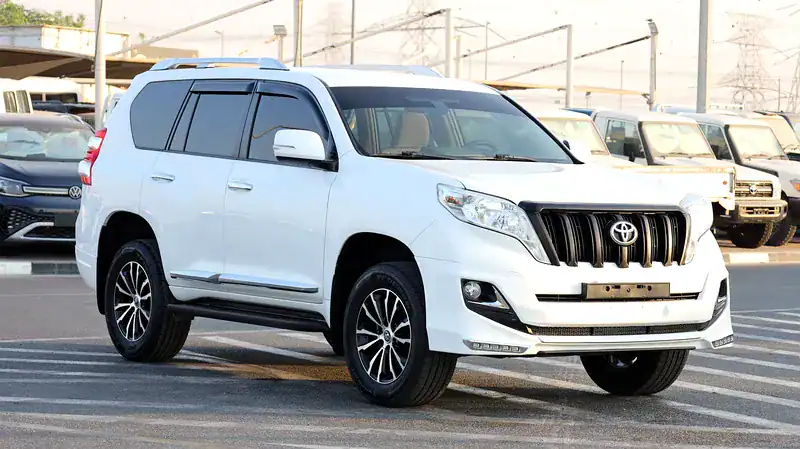 2015 Toyota Prado TX 4 Cylinders Engine Petrol White Beige SUV GCC Specs