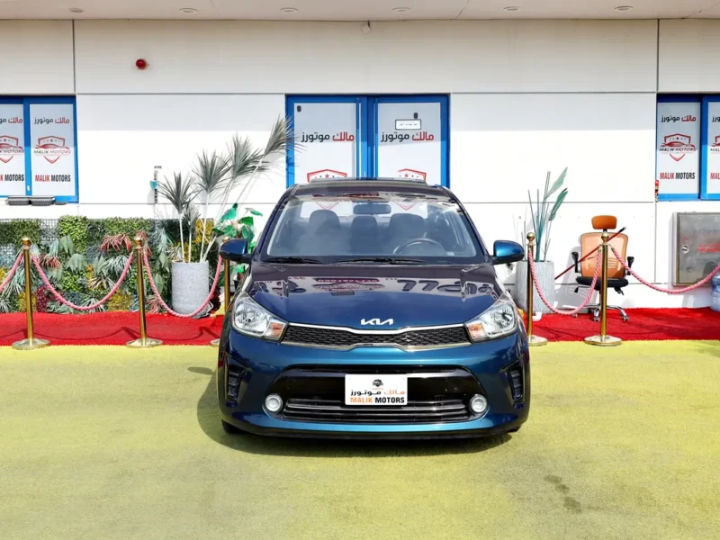2022 Kia Pegas MPI Top 4 Cylinders Engine Blue Black Sedan GCC Specs