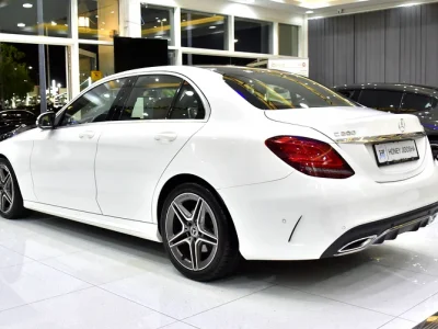 2020 Mercedes-Benz C-Class C200 4 Cylinders Engine White Brown Sedan