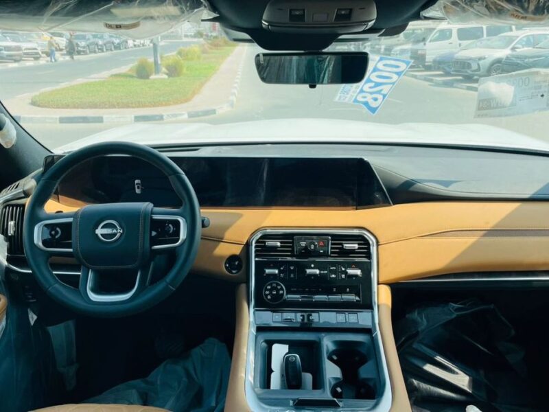 2025 Nissan Patrol LE Platinum City 3.5L 6 Cylinder Engine White Tan