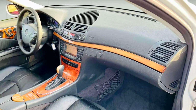 2003 Mercedes-Benz E-Class E 240 6 Cylinders Engine White Black Sedan