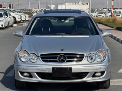 2006 Mercedes-Benz CLK350 3.5 Litres V6 Engine Silver Black Coupe RWD