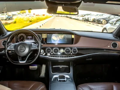 2015 Mercedes-Benz S-Class S 400 h 6 Cylinders Engine Petrol White Brown Sedan