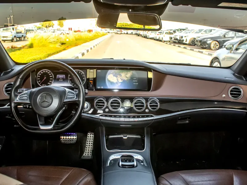 2015 Mercedes-Benz S-Class S 400 h 6 Cylinders Engine Petrol White Brown Sedan