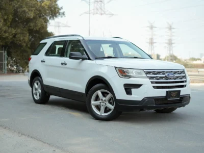 2018 Ford Explorer XLT 3.5L 6 Cylinders Engine 4WD GCC White Beige