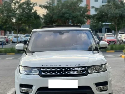 2016 Land Rover Range Rover Sport HSE 6 Cylinders Engine White Brown SUV