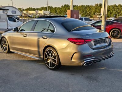 2023 Mercedes-Benz C200 AMG 1.5L 4-cylinder Engine Grey Red Sedan